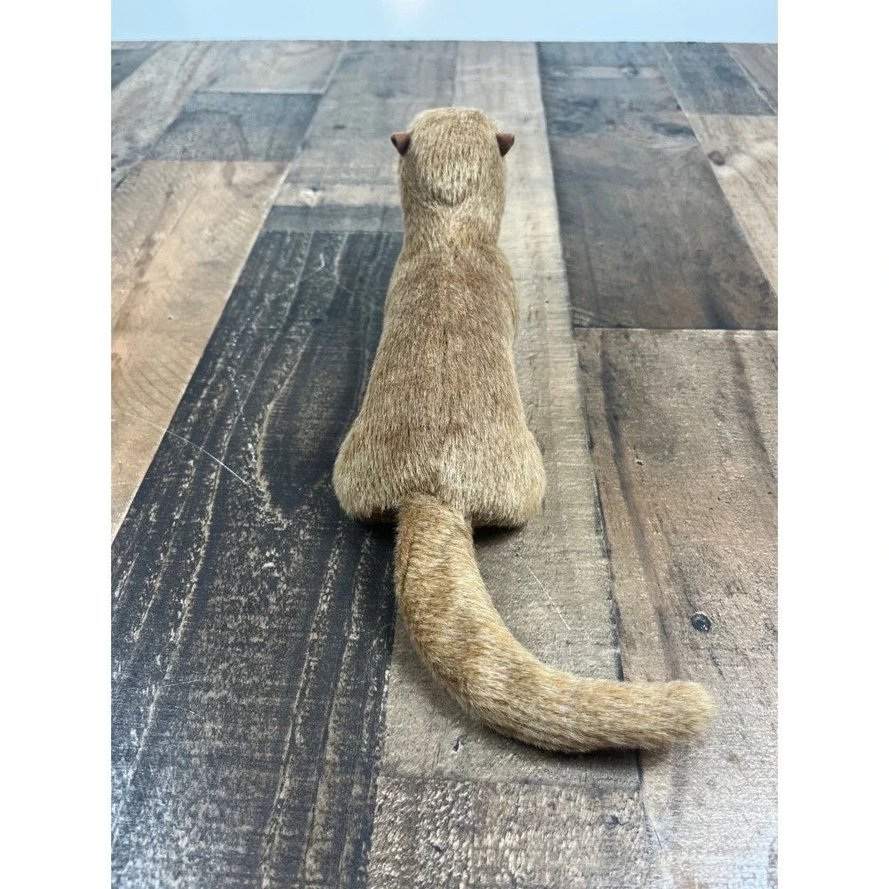 Realistic Tan River Otter Plush Stuffed Animal Wildlife Toy White Underbelly